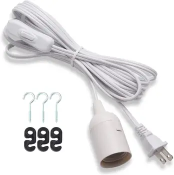 JACKYLED Extension Hanging Lantern Cord Cable 15Ft UL 360W with E26 E27 Socket On/Off Button Pendant Lighting
JACKYLED Extension Hanging Lantern Cord Cable 15Ft UL 360W with E26 E27 Socket On/Off Button Pendant Lighting