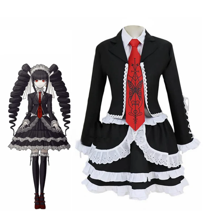 New Danganronpa Cosplay Celestia Ludenberg Costume Women Halloween Dangan Ronpa Yasuhiro taeko Game Anime Clothes Wigs C150K228
New Danganronpa Cosplay Celestia Ludenberg Costume Women Halloween Dangan Ronpa Yasuhiro taeko Game Anime Clothes Wigs C150K228