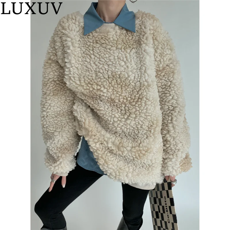 Толстовки LUXUV женские на осень и зиму, одежда, мягкий теплый пушистый шикарный двойной пуловер гранж, свободная одежда для отдыха, толстые топы для подростков
Толстовки LUXUV женские на осень и зиму, одежда, мягкий теплый пушистый шикарный двойной пуловер гранж, свободная одежда для отдыха, толстые топы для подростков