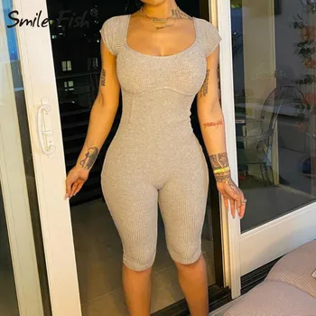 Sexy Strapless Sleeveless Sporty Skinny Tracksuit 2020 Women Hollow Out Playsuits Summer Bodycon Shorts Femme Playsuits G1598
Sexy Strapless Sleeveless Sporty Skinny Tracksuit 2020 Women Hollow Out Playsuits Summer Bodycon Shorts Femme Playsuits G1598