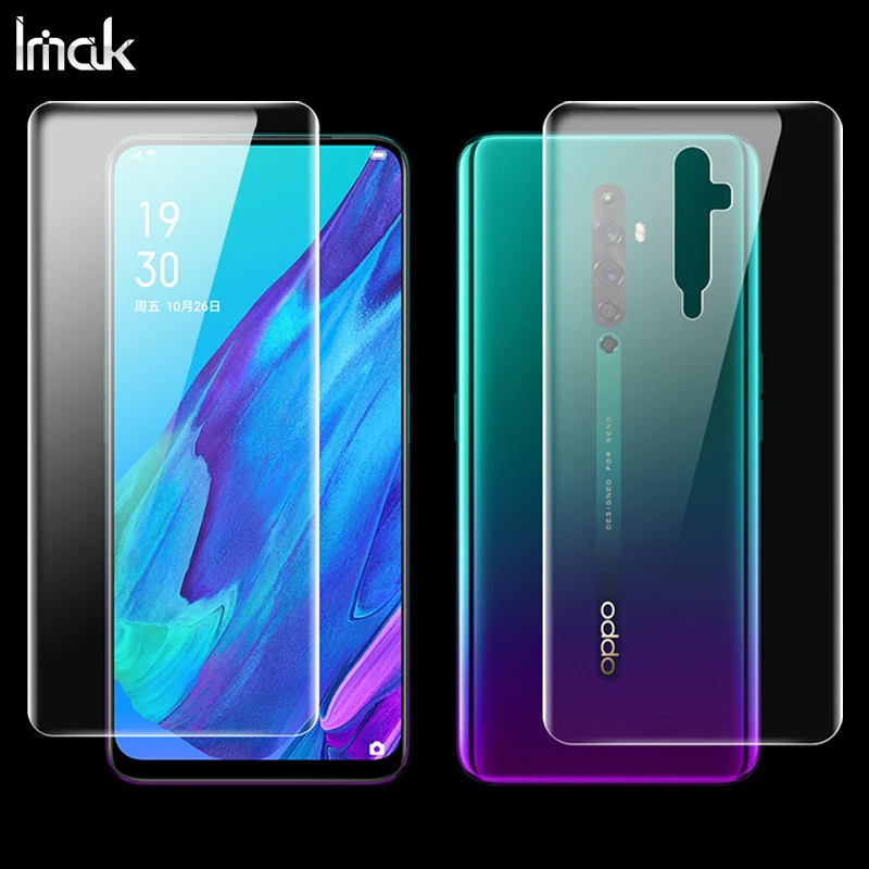 2 шт. полная защита экрана и задняя крышка для OPPO Reno2 Z Reno 2z Гидрогелевая