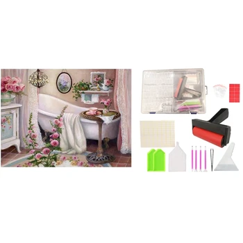 1 Set Diy Diamond Painting Bathtub Pattern & 1 Set Portable Diamond Painting Storage Containers Storage Box
1 Set Diy Diamond Painting Bathtub Pattern & 1 Set Portable Diamond Painting Storage Containers Storage Box