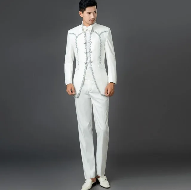 The Latest Fashion Design Men Suit Chinese Style Men's High Quality Retro Suit Two-piece Custom Size (Jacket + Pants)
The Latest Fashion Design Men Suit Chinese Style Men's High Quality Retro Suit Two-piece Custom Size (Jacket + Pants)