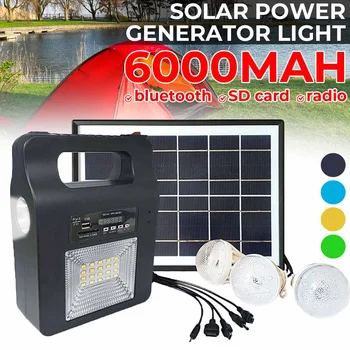 5W USB Charger Home System Solar Power Panel Generator Kit FM bluetooth Speaker with 6V 3 LED Bulbs Light Outdoor Lighting
5W USB Charger Home System Solar Power Panel Generator Kit FM bluetooth Speaker with 6V 3 LED Bulbs Light Outdoor Lighting