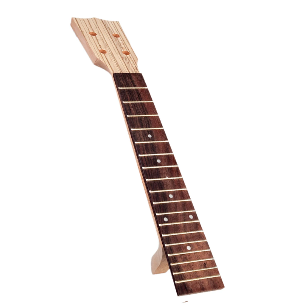 Rosewood Fingerboard Zebrawood Ukulele Neck DIY Hawaii Guitar Parts for 23 inch ukulele Rosewood Fingerboard Zebrawood Ukulele Neck DIY Hawaii Guitar Parts for 23 inch ukulele
