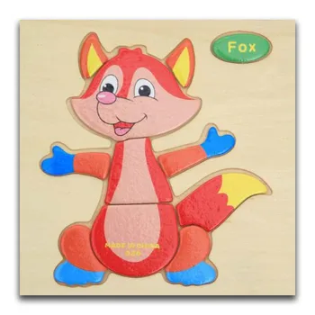 Baby Toy Wooden Puzzle Cute Cartoon fox Animal Intelligence Kids Educational Gift Brain Teaser Children Shapes Jigsaw
Baby Toy Wooden Puzzle Cute Cartoon fox Animal Intelligence Kids Educational Gift Brain Teaser Children Shapes Jigsaw