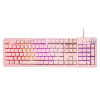 IK619 Mechanical Keyboard, Volume Control ,LED Backlit USB wired 104 keys Full-Size Gaming Keyboard For Gamer Office Home PC
IK619 Mechanical Keyboard, Volume Control ,LED Backlit USB wired 104 keys Full-Size Gaming Keyboard For Gamer Office Home PC