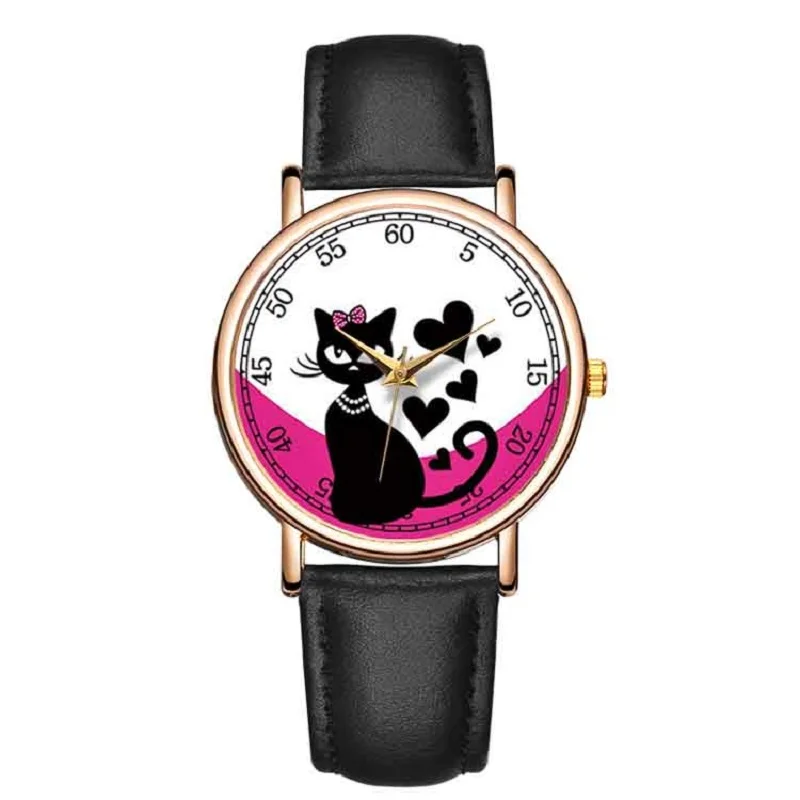 Ladies Cute Cat Watch 2020 New Creative Simple Style Watch Women Fashion Leather Band Quartz Watch Couple Gift Saat Montre Femme
Ladies Cute Cat Watch 2020 New Creative Simple Style Watch Women Fashion Leather Band Quartz Watch Couple Gift Saat Montre Femme