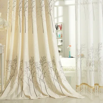 Modern Curtains for Living Dining Room Bedroom Rich Tree Linen Fabric High-grade Curtains Tulle Finished Product Customization
Modern Curtains for Living Dining Room Bedroom Rich Tree Linen Fabric High-grade Curtains Tulle Finished Product Customization