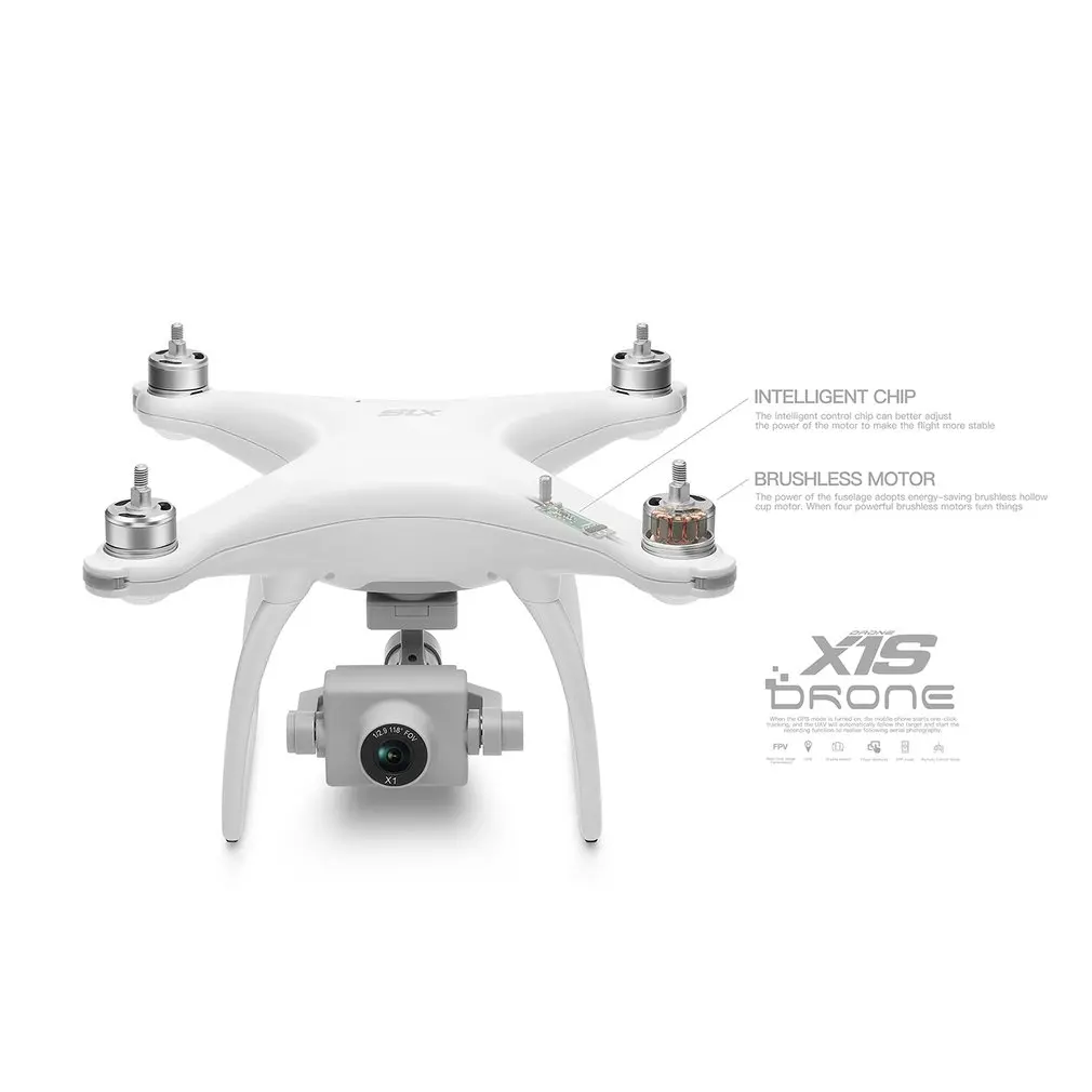 X1S GPS 5MP HD Camera FPV Foldable RC Drone Helicopter Aircraft Headless Mode Optical Flow Remote Control Toys
X1S GPS 5MP HD Camera FPV Foldable RC Drone Helicopter Aircraft Headless Mode Optical Flow Remote Control Toys