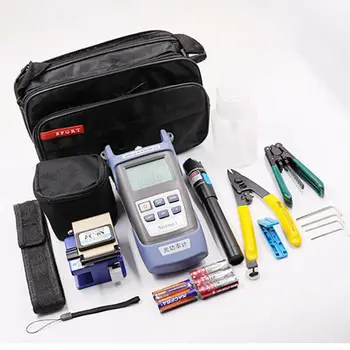12pcs/set Fiber Optic Tool Kit with FC-6S Fiber Cleaver Optical Power Meter 10km Visual Fault Locator cable stripper
12pcs/set Fiber Optic Tool Kit with FC-6S Fiber Cleaver Optical Power Meter 10km Visual Fault Locator cable stripper