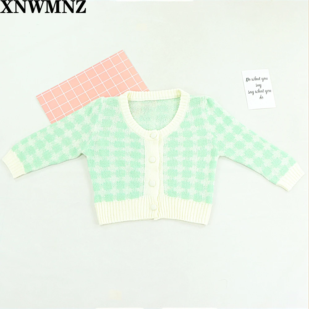France Chic Women Sweater Light Green Tartan pull femme Cardigan Center Buttons Sweaters Casual buttons Knitted Tops za XNWMNZ
France Chic Women Sweater Light Green Tartan pull femme Cardigan Center Buttons Sweaters Casual buttons Knitted Tops za XNWMNZ