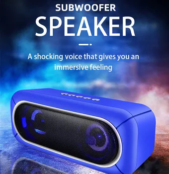 LED Outdoor Portable Wireless Bluetooth Speaker Subwoofer Soundbar Sound System Stereo Surround Support TF/USB/AUX caixa de som
LED Outdoor Portable Wireless Bluetooth Speaker Subwoofer Soundbar Sound System Stereo Surround Support TF/USB/AUX caixa de som
