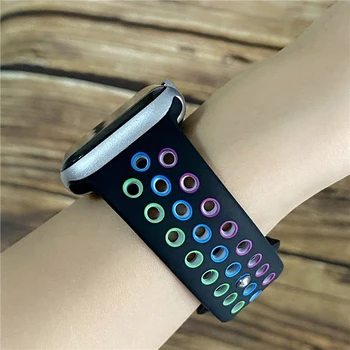 Suitable Sport two-color Soft Silicone Band for Apple Watch strrap Series 1 2 3 42/38mm Rubber Strap for iWatch 4/5/6/SE40/44MM 
Suitable Sport two-color Soft Silicone Band for Apple Watch strrap Series 1 2 3 42/38mm Rubber Strap for iWatch 4/5/6/SE40/44MM