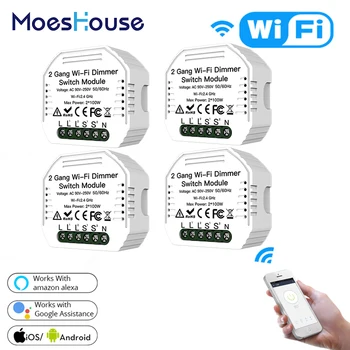2 Gang DIY WiFi Smart Light LED Dimmer Module Switch Smart Life/Tuya APP Remote Control Work with Alexa Echo Google Home
2 Gang DIY WiFi Smart Light LED Dimmer Module Switch Smart Life/Tuya APP Remote Control Work with Alexa Echo Google Home