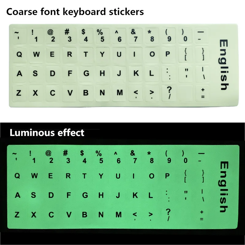 SR Luminous 4 Fonts English 107 68 47 Keys Keyboard Cover Sticker Skins Film Glow in Dark Capital Letters Laptop Accessories SR Luminous 4 Fonts English 107 68 47 Keys Keyboard Cover Sticker Skins Film Glow in Dark Capital Letters Laptop Accessories