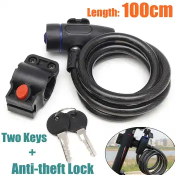 Universal Anti-Theft Bike Bicycle Lock Stainless Steel Cable Coil For Castle Motorcycle Scooter Bike Security Lock with 2 Key
Universal Anti-Theft Bike Bicycle Lock Stainless Steel Cable Coil For Castle Motorcycle Scooter Bike Security Lock with 2 Key