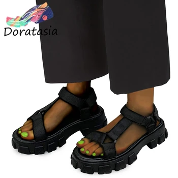 DORATASIA Punk Women Open Toe Platform Chunky Heel Shoes Casual Brand Fahsion Classic Sandals Women Summer Sandals
DORATASIA Punk Women Open Toe Platform Chunky Heel Shoes Casual Brand Fahsion Classic Sandals Women Summer Sandals