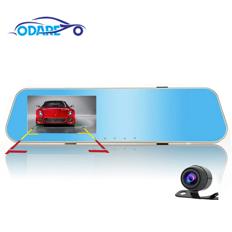 Odare Full HD 1080P Car Dvr Camera Auto 4.3 Inch Rearview Mirror Digital Video Recorder Dual Lens Registratory Camcorder
Odare Full HD 1080P Car Dvr Camera Auto 4.3 Inch Rearview Mirror Digital Video Recorder Dual Lens Registratory Camcorder