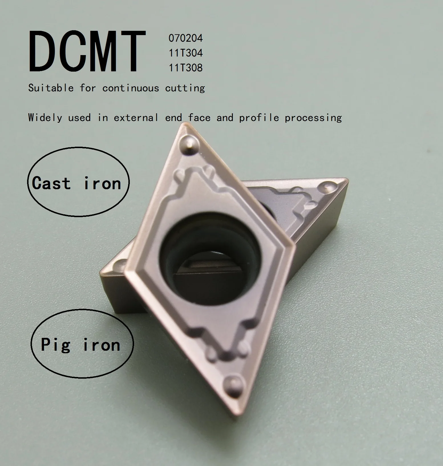 Токарный инструмент для нержавеющей стали DCMT070204/ 11T304/ 11T308HQ PR9 TC9130, 10 шт.
Токарный инструмент для нержавеющей стали DCMT070204/ 11T304/ 11T308HQ PR9 TC9130, 10 шт.