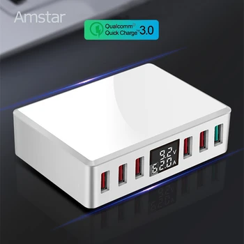 Amstar USB Charger Quick Charge 3.0 40W Led Display QC3.0 Phone Charger USB Adapter for iPhone Samsung Huawei Xiaomi Fast Charge
Amstar USB Charger Quick Charge 3.0 40W Led Display QC3.0 Phone Charger USB Adapter for iPhone Samsung Huawei Xiaomi Fast Charge