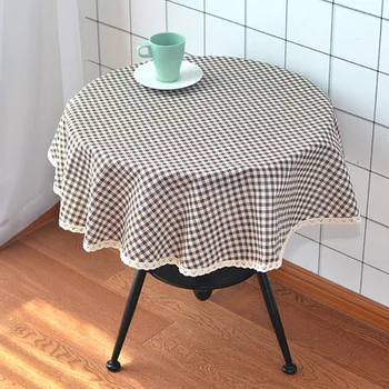 Black Plaid Stripe Cotton Round Tablecloth Home Kitchen Decoration Coffee Tea Table Cover Cabinet Dustproof Cloth
Black Plaid Stripe Cotton Round Tablecloth Home Kitchen Decoration Coffee Tea Table Cover Cabinet Dustproof Cloth
