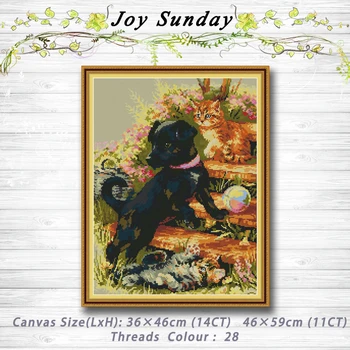 Black Dog and Cat animal decor painting dmc 14CT 11CT counted cross stitch kits embroidery sets Needlework Sets Home decor
Black Dog and Cat animal decor painting dmc 14CT 11CT counted cross stitch kits embroidery sets Needlework Sets Home decor