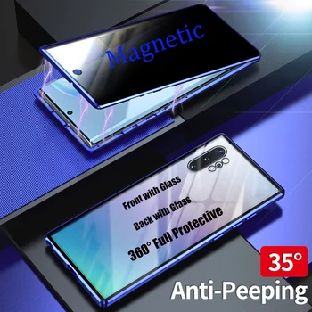 Tempered Glass Magnetic Privacy Case for Samsung Galaxy Note 10 Plus 9 8 Anti-peeping Magnet Metal Bumper for Samsung Note10 Pro
Tempered Glass Magnetic Privacy Case for Samsung Galaxy Note 10 Plus 9 8 Anti-peeping Magnet Metal Bumper for Samsung Note10 Pro
