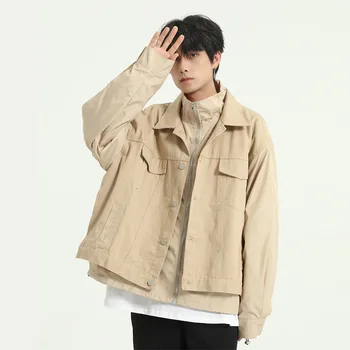 Male Women Streetwear Hip Hop Retro Fashion Loose Coat Spring Autumn Overcoat Men 2 Pieces Splice Casual Jacket Outerwear
Male Women Streetwear Hip Hop Retro Fashion Loose Coat Spring Autumn Overcoat Men 2 Pieces Splice Casual Jacket Outerwear
