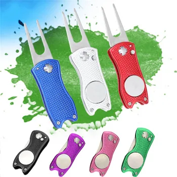 Stainless Steel Golf Divot Repair Tool Switchblade Foldable Golf Pitchfork Putting Green Fork Golf Training Aids Pitch Alloy Too
Stainless Steel Golf Divot Repair Tool Switchblade Foldable Golf Pitchfork Putting Green Fork Golf Training Aids Pitch Alloy Too