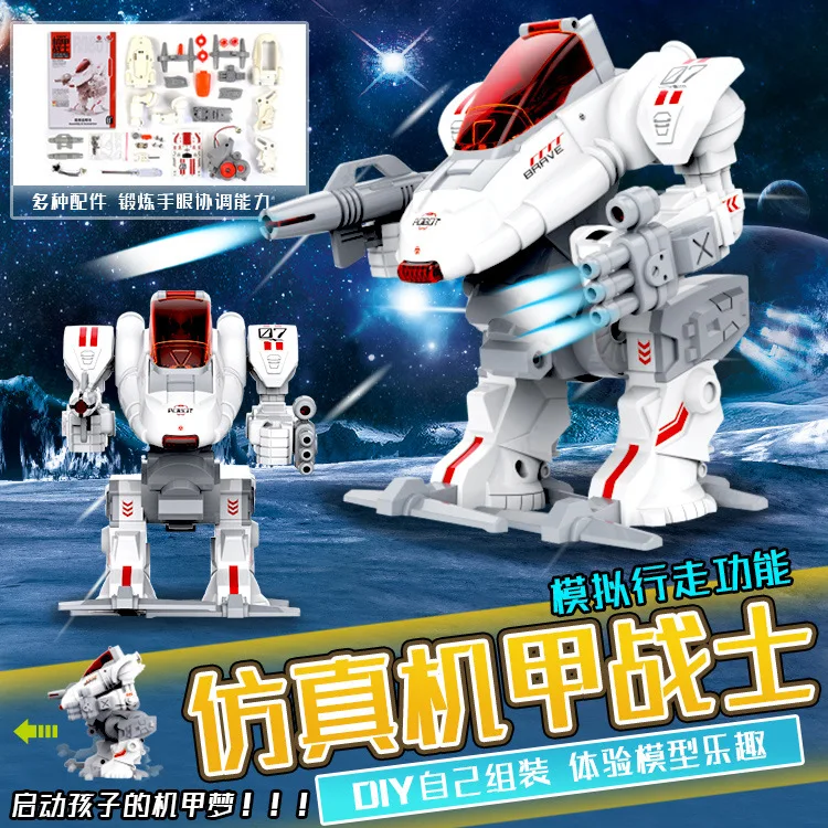 DIY Environmentally Friendly Science Educational Self-Loading Mech Warrior Robot Simulation Walking Assembled Emulate Toy Model
DIY Environmentally Friendly Science Educational Self-Loading Mech Warrior Robot Simulation Walking Assembled Emulate Toy Model