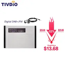 TIVDIO T-101 DAB FM סטריאו רדיו כיס מקלט מיני נייד שעון דיגיטלי DAB + RDS רדיו מקלט מוסיקה נגן אוזניות f9204(China)