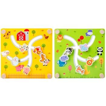 Children Track Maze Science Toy Cartoon Maze Game Wooden Labyrinth Educational Toy Learning & Education- Farm Animal
Children Track Maze Science Toy Cartoon Maze Game Wooden Labyrinth Educational Toy Learning & Education- Farm Animal