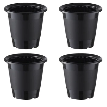 4Pcs 11.5 X 10 X 10cm Caliber Flower Breathable Slotted Plastic Pot Drainage Plant Pot Mesh Garden Container - Coffee Black
4Pcs 11.5 X 10 X 10cm Caliber Flower Breathable Slotted Plastic Pot Drainage Plant Pot Mesh Garden Container - Coffee Black