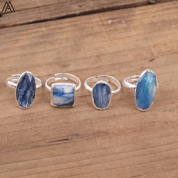 Simple Fashion Women Faceted Square Oval Shape Natural Blue Kyanite Adjustable Silvery Rings Thanksgiving Day's Gift FZ-52AMAJ
Simple Fashion Women Faceted Square Oval Shape Natural Blue Kyanite Adjustable Silvery Rings Thanksgiving Day's Gift FZ-52AMAJ
