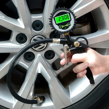 Digital Car Tire Air Pressure Inflator Gauge LCD Display LED Backlight Vehicle Tester Inflation Monitoring for Car Truck
Digital Car Tire Air Pressure Inflator Gauge LCD Display LED Backlight Vehicle Tester Inflation Monitoring for Car Truck