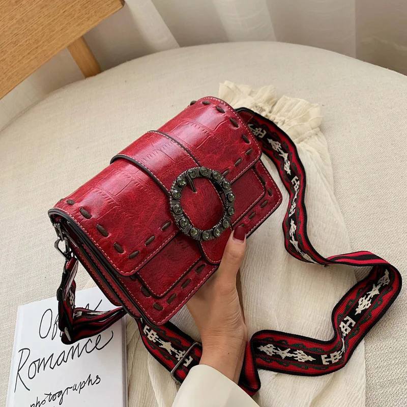 Autumn Small Bag WOMEN'S Bag 2019 New Style Fashion Retro Wide-Strap Square Sling Bag Versatile Crossbody Bag
Autumn Small Bag WOMEN'S Bag 2019 New Style Fashion Retro Wide-Strap Square Sling Bag Versatile Crossbody Bag