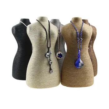 Classical Jewelry Pendant Necklace Display Stand Holder Rack Chest Model Jewelry Display Twining Hemp Rope Handcraft 29.5cm(H)
Classical Jewelry Pendant Necklace Display Stand Holder Rack Chest Model Jewelry Display Twining Hemp Rope Handcraft 29.5cm(H)