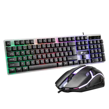 VONETS Wired USB LED Backlight with Similar Mechanical Feel Gaming Gamers Keyboard Mouse Set Computer PC Key Board Mice Set
VONETS Wired USB LED Backlight with Similar Mechanical Feel Gaming Gamers Keyboard Mouse Set Computer PC Key Board Mice Set