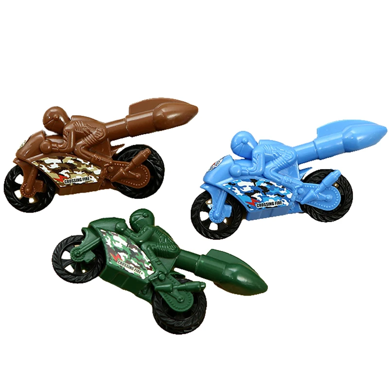 3pcs Random Cool Camouflage Motorcycle Ballpoint Pen Personalized Black Ink Writing Creative School Stationery Kids Toy Pens |