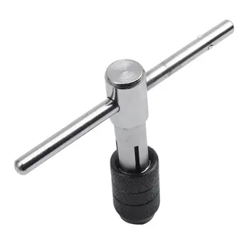 6pc Tap Wrench T Handle Sure Grip Chuck Metric Set M6 to M12