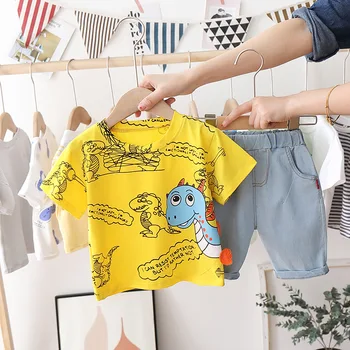 2020 New Cotton Kid Clothes Sets Cartoon Dinosaur Printed T-Shirt + Pants Kid Boby Cute Clothes Sets 2 Pcs
2020 New Cotton Kid Clothes Sets Cartoon Dinosaur Printed T-Shirt + Pants Kid Boby Cute Clothes Sets 2 Pcs