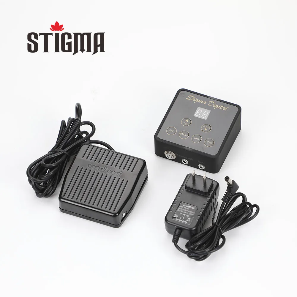 Stigma Digital Tattoo Machine Power Supply Switch Pedal Adjustable Intelligent Light Tattoo Machine Accessory Black color 2-12V
Stigma Digital Tattoo Machine Power Supply Switch Pedal Adjustable Intelligent Light Tattoo Machine Accessory Black color 2-12V
