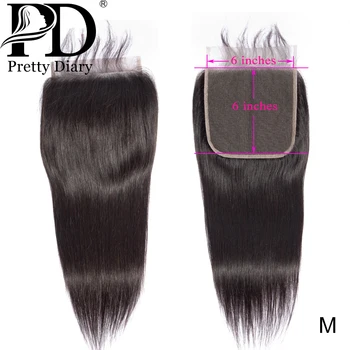 Pretty Diary Brazilian Straight 6x6 Closure Natural Color Middle/Free Part Frontal Closure Swish Lace With Baby Hair Virgin Hair
Pretty Diary Brazilian Straight 6x6 Closure Natural Color Middle/Free Part Frontal Closure Swish Lace With Baby Hair Virgin Hair