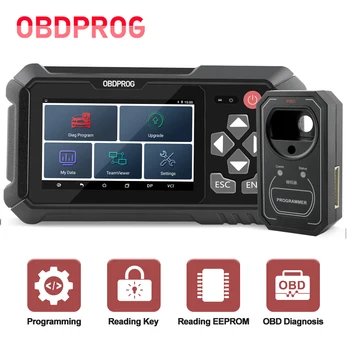 OBDPROG 501 car key programmer auto code reader IMMO tool Erasing key obd2 diagnostic reading EEPROM Chip key numbers Pincode
OBDPROG 501 car key programmer auto code reader IMMO tool Erasing key obd2 diagnostic reading EEPROM Chip key numbers Pincode