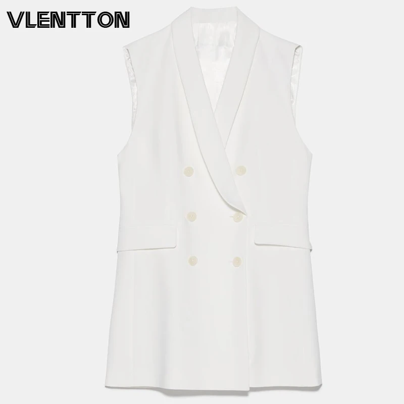 2020 Spring Autumn Sexy V-Neck Sleeveless Vest Coat Woman Solid Blazer Jacket Female Outwear Elegant Office Lady Waistcoat Tops
2020 Spring Autumn Sexy V-Neck Sleeveless Vest Coat Woman Solid Blazer Jacket Female Outwear Elegant Office Lady Waistcoat Tops
