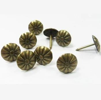 300pcs Cap size 11mm bronze ancient chrysanthemum nailed nail flower pumpkin screw furniture wooden jewellery box Handwork Fix
300pcs Cap size 11mm bronze ancient chrysanthemum nailed nail flower pumpkin screw furniture wooden jewellery box Handwork Fix