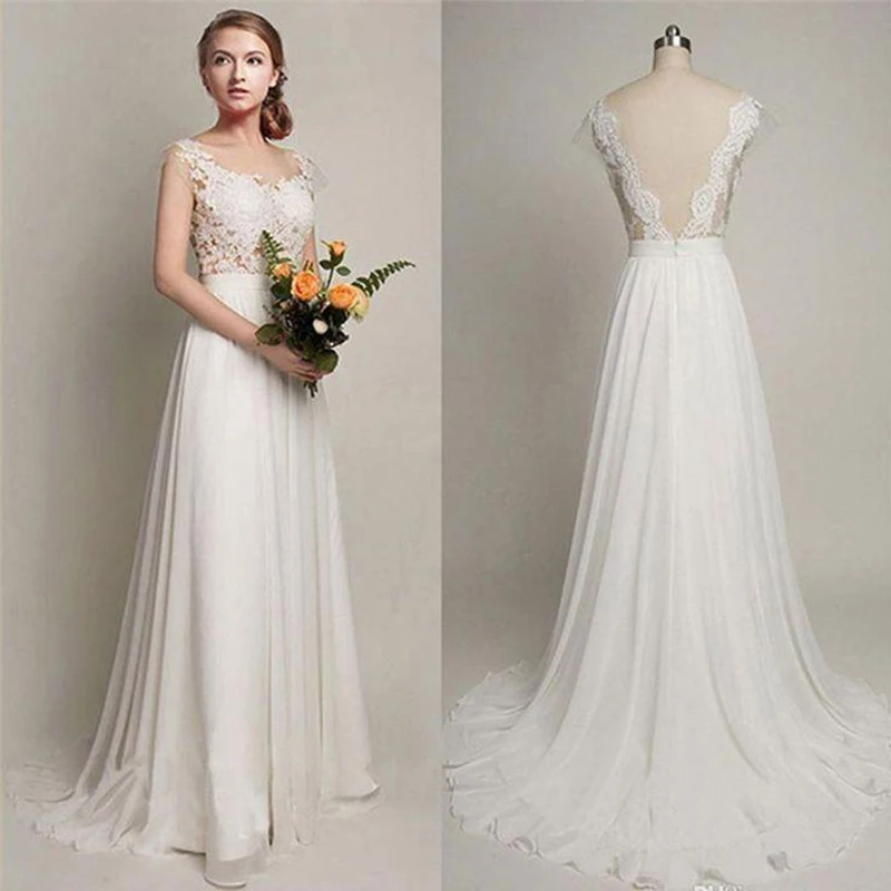 On Sale Graceful A Line Lace Cap Sleeves Wedding Gowns for Bride Back Out Scoop Neckline Bridal Wedding Dresses Sweep Train
On Sale Graceful A Line Lace Cap Sleeves Wedding Gowns for Bride Back Out Scoop Neckline Bridal Wedding Dresses Sweep Train