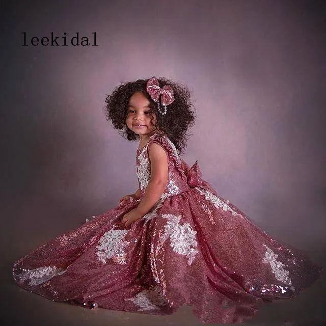 new-sparkly-sequins-flower-girl-dresses-pink (2)