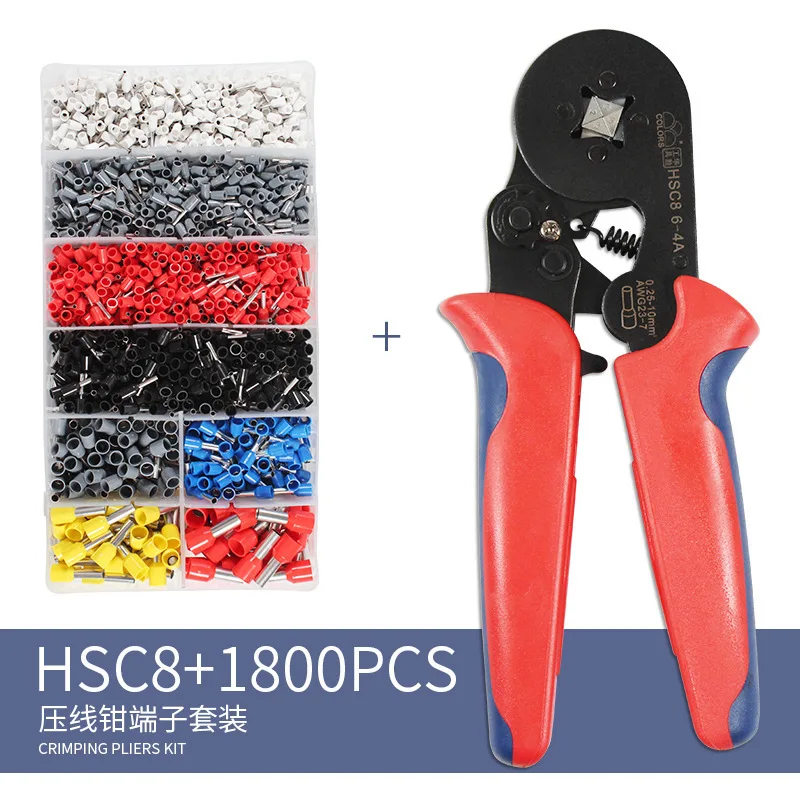 Federer Tool Hsc8 6-4 European Tube Type Terminal Mini- Crimping Pliers More Function Insulation Crimping Pliers Suit 
Federer Tool Hsc8 6-4 European Tube Type Terminal Mini- Crimping Pliers More Function Insulation Crimping Pliers Suit